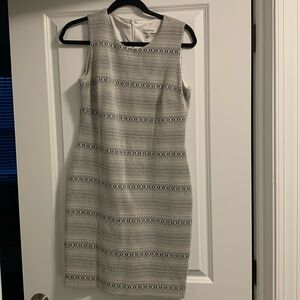 Calvin Klein neutral pattern sleeveless dress size 6